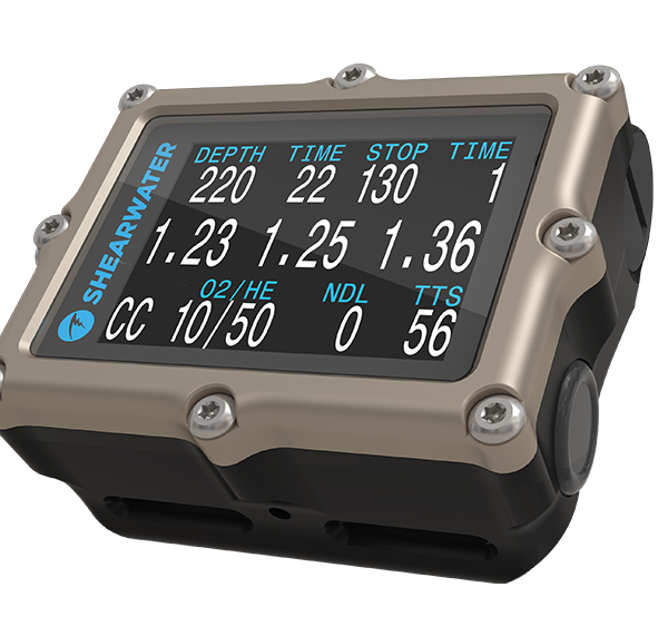 SHEARWATER Petrel2 OC/CC Trimix External Monitoring