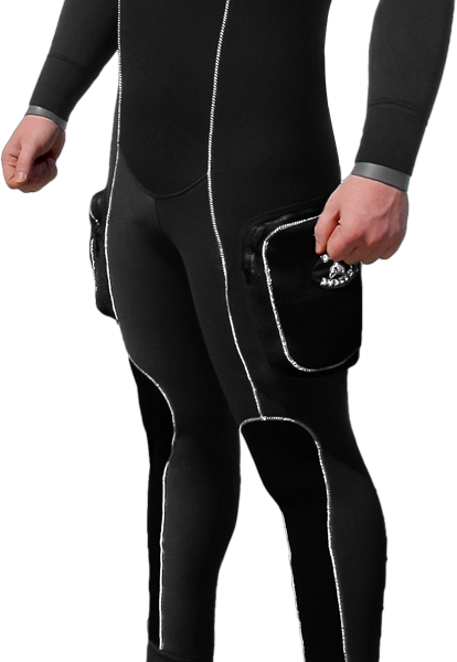 DIVE SYSTEM Black Ice 3.5mm Fullsuit With Pockets (Men/Women)